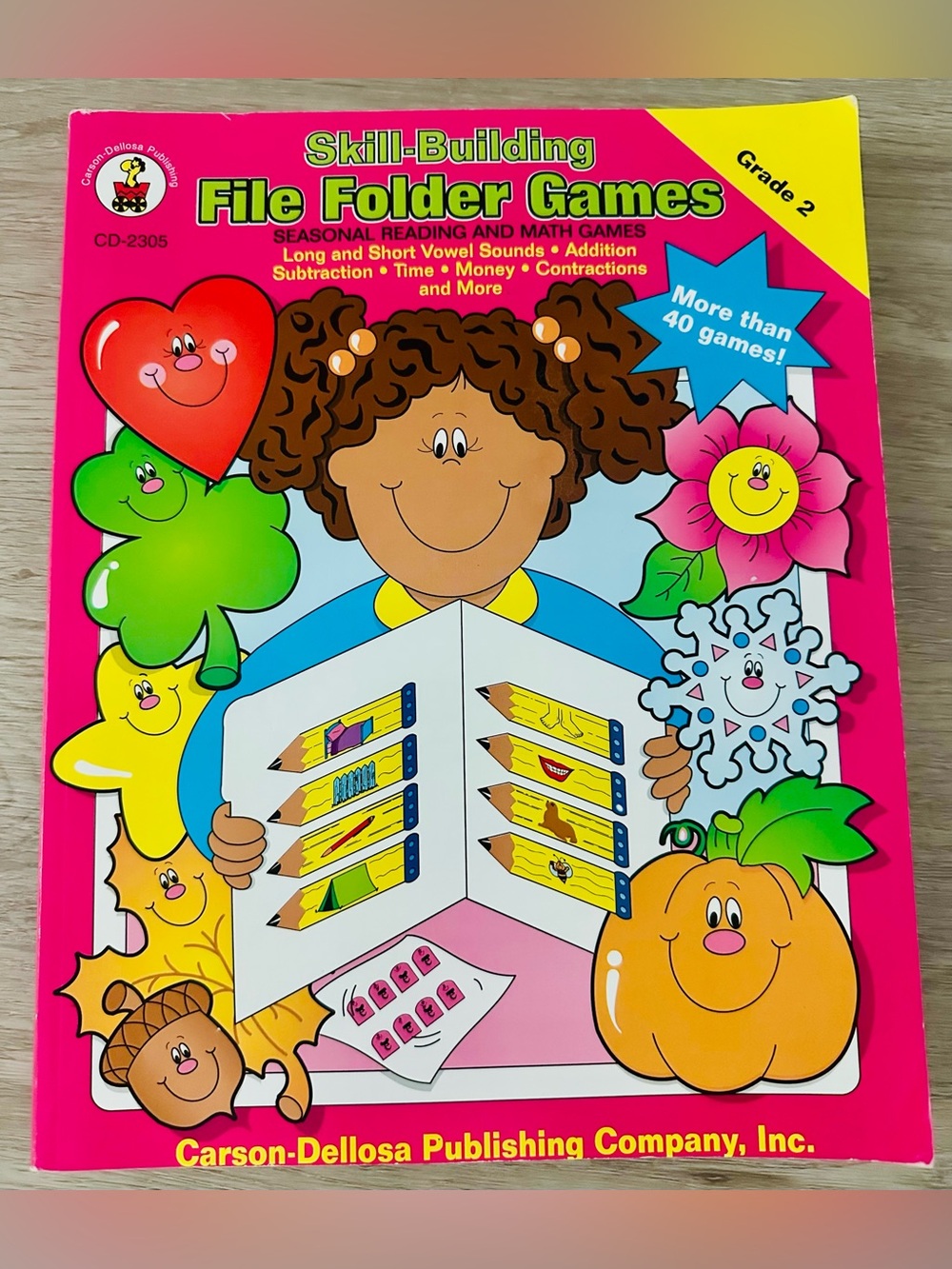 HOMESCHOOL/TEACHER - Carson Dellosa File Folder Games (Seasonal/Reading/Math)